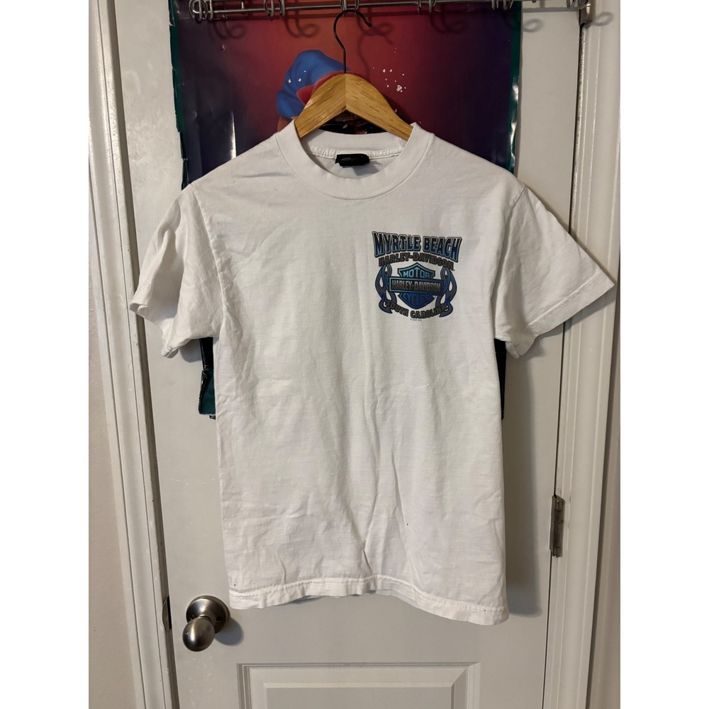 Harley-Davidson Myrtle Beach Spring Bike Week 2023 White Graphic T-Shirt Mens S